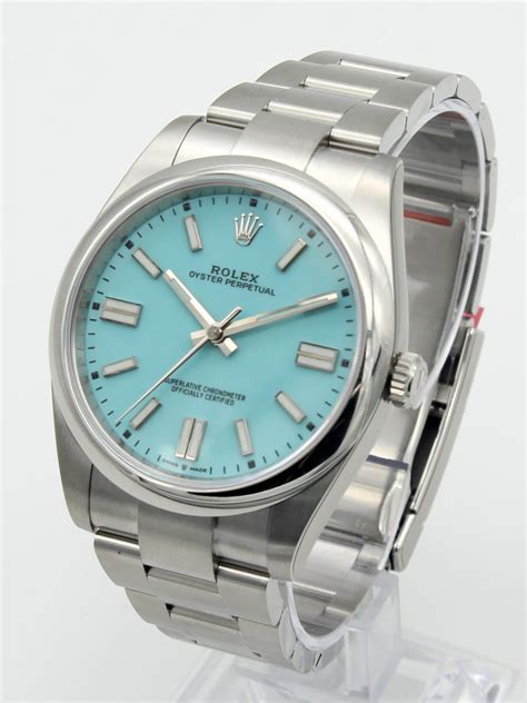 rolex oyster perpetual 41 turquoise for sale|rolex oyster tiffany.